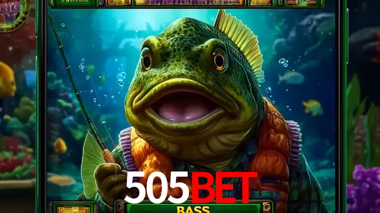 Personagem de peixe pescador do popular jogo de slot com tema de pescaria, uma das emocionantes opções de caça-níqueis para jogar e ganhar no cassino 505BET.